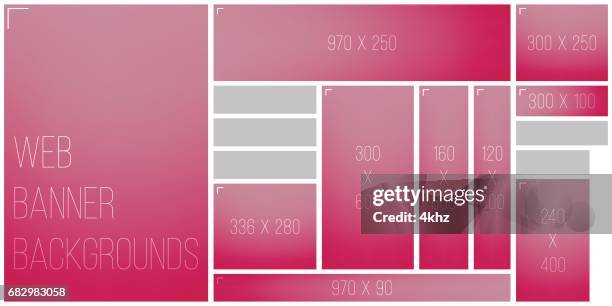 standart größe web banner glatte bokeh hintergrund farbpalette - farbharmonie stock-grafiken, -clipart, -cartoons und -symbole