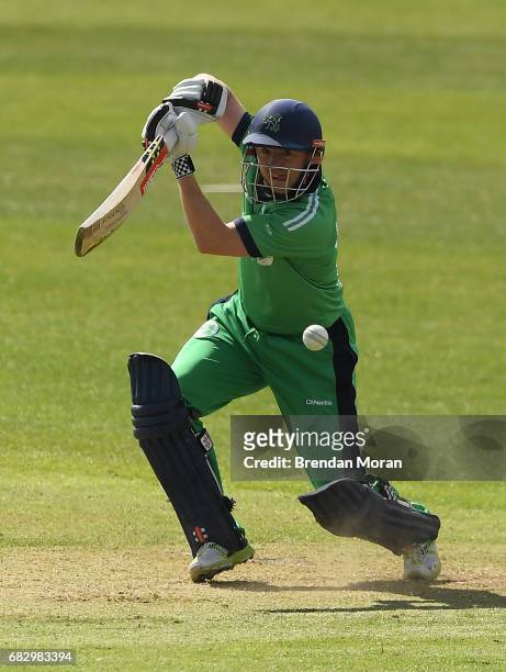 Dublin , Ireland - 14 May 2017; Niall O'Brien of Ireland during the One Day International match between Ireland and New Zealand at Malahide Cricket...