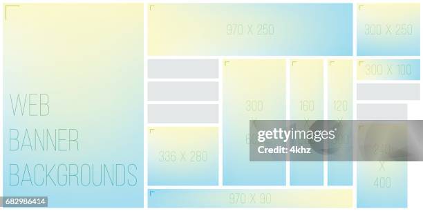 standart größe web banner mischung hintergrund farbpalette - farbharmonie stock-grafiken, -clipart, -cartoons und -symbole