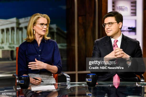 Pictured: Katty Kay, Anchor, BBC World News America and Matthew Continetti, Editor in Chief, Washington Free Beacon, appear on "Meet the Press" in...
