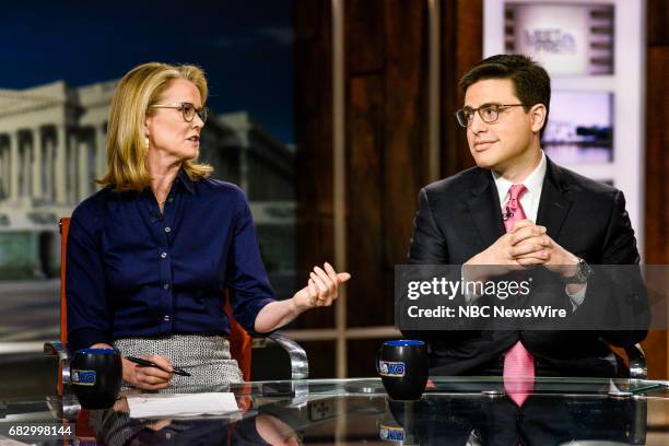 Pictured: Katty Kay, Anchor, BBC World News America and Matthew Continetti, Editor in Chief, Washington Free Beacon, appear on "Meet the Press" in...