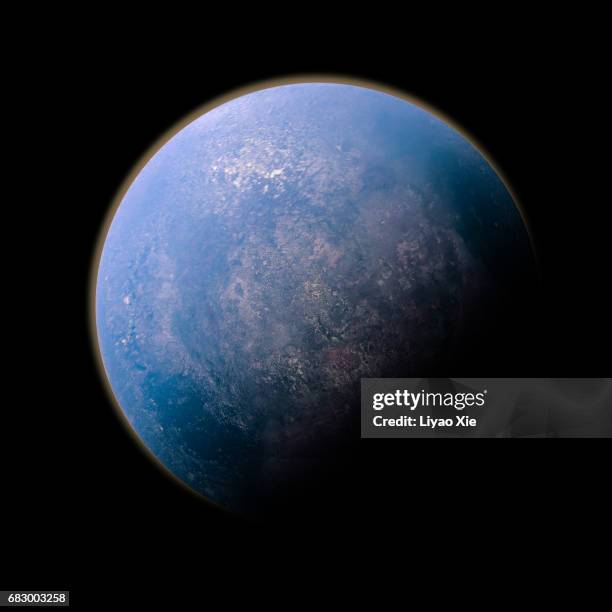 artificial planet - neptune planet stock-fotos und bilder