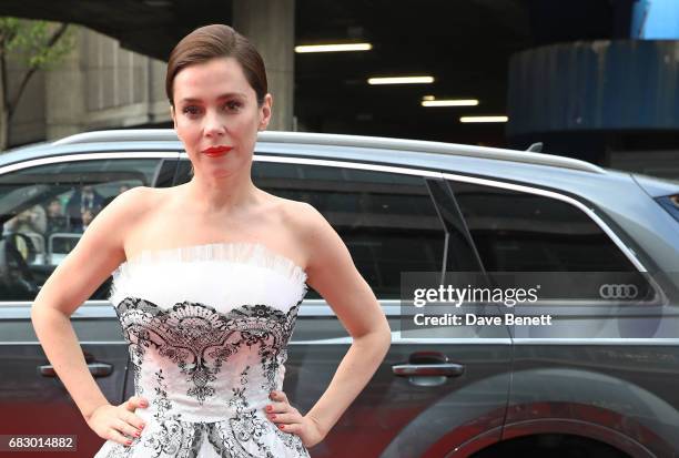 Anna Friel arrives in an Audi at the BAFTA TV on Sunday 14 May 2017 on May 14, 2017 in London, United Kingdom.