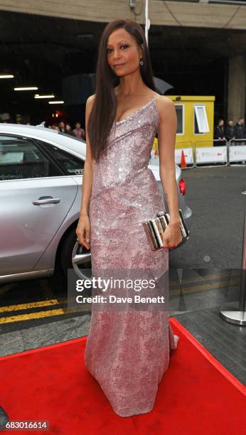 Thandie Newton arrives in an Audi at the BAFTA TV on Sunday 14 May 2017 on May 14, 2017 in London, United Kingdom.