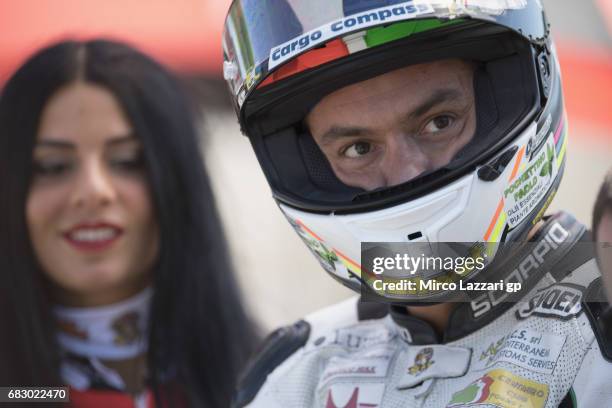 Roberto Rolfo of Italy and Team Factory Vamag prepares to start from the grid during the SuperSport Race during the FIM Superbike World Championship...