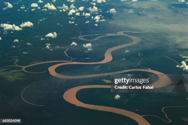 amazon river - brazil rainforest stockfoto's en -beelden