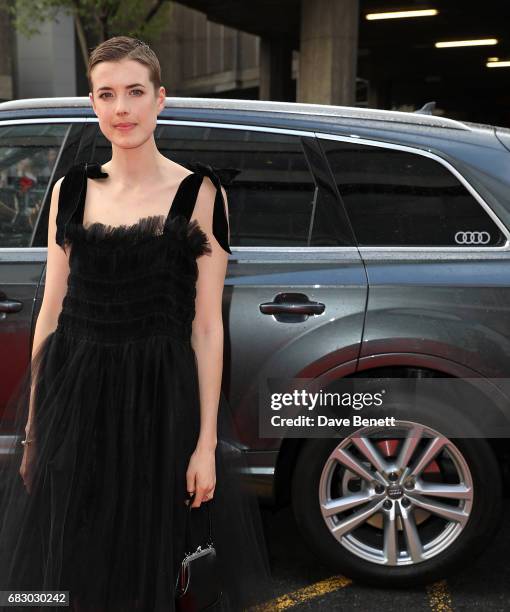 Agyness Deyn arrives in an Audi at the BAFTA TV on Sunday 14 May 2017 on May 14, 2017 in London, United Kingdom.