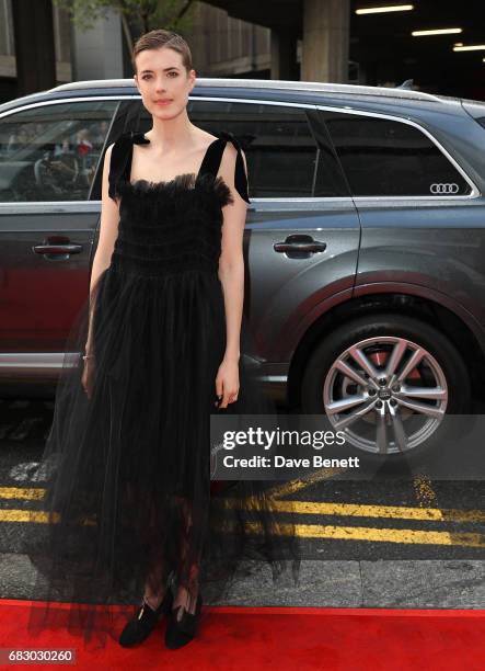 Agyness Deyn arrives in an Audi at the BAFTA TV on Sunday 14 May 2017 on May 14, 2017 in London, United Kingdom.