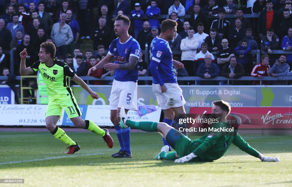 Carlisle United v Exeter City - Sky Bet League Two Play off Semi Final: First Leg