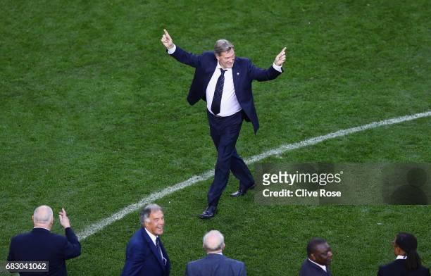 Glenn Hoddle, ex Tottenham Hotspur manager walks out during the closing ceremony after the Premier League match between Tottenham Hotspur and...