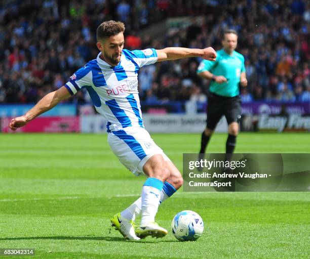 Huddersfield Town's Tommy Smith during the Sky Bet Championship Play-Off Semi Final First Leg match between Huddersfield Town and Sheffield Wednesday...