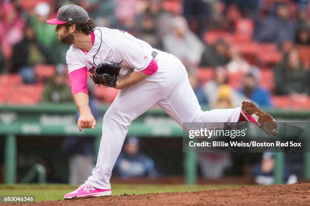 Ben Taylor of the Boston Red Sox delivers during the fourth inning of a game against the Tampa Bay Rays on May 14, 2017 at Fenway Park in Boston,...