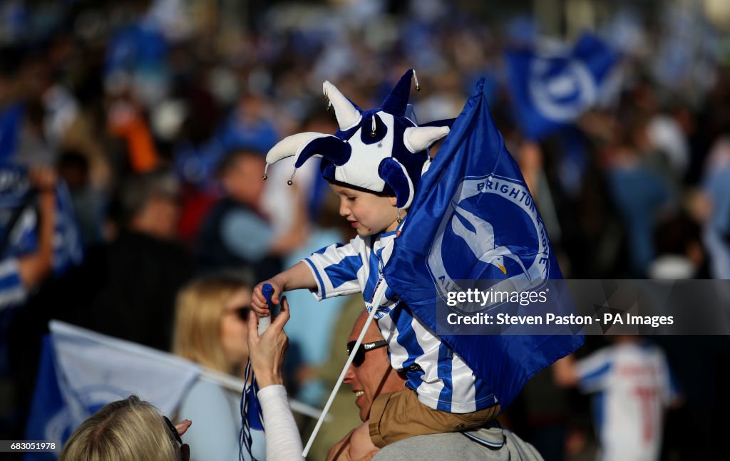 Brighton & Hove Albion 2016/17 Sky Bet Championship Runners Up Bus Parade