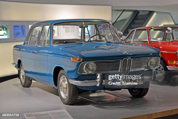 classic bmw 1500 in museum - limousine logo stock pictures, royalty-free photos & images