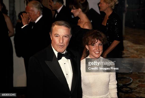 Gene Kelly and daughter Bridget circa 1981 in Los Angeles, California.