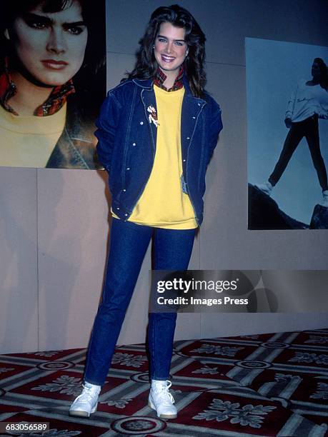 Brooke Shields attends the Launch of the Brooke Shields Jeans Collection circa 1985 in New York City.