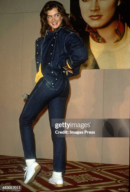 Brooke Shields attends the Launch of the Brooke Shields Jeans Collection circa 1985 in New York City.