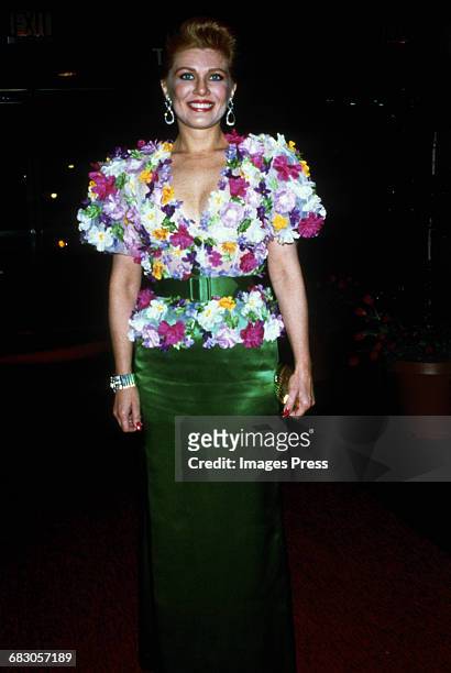 Georgette Mosbacher attends the Moda Italia Gala promoting Italian trade circa 1989 in New York City.
