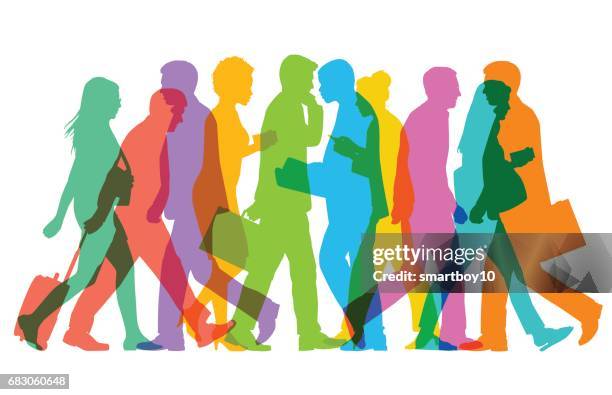 geschäftsleute oder pendler - gleichheit stock-grafiken, -clipart, -cartoons und -symbole