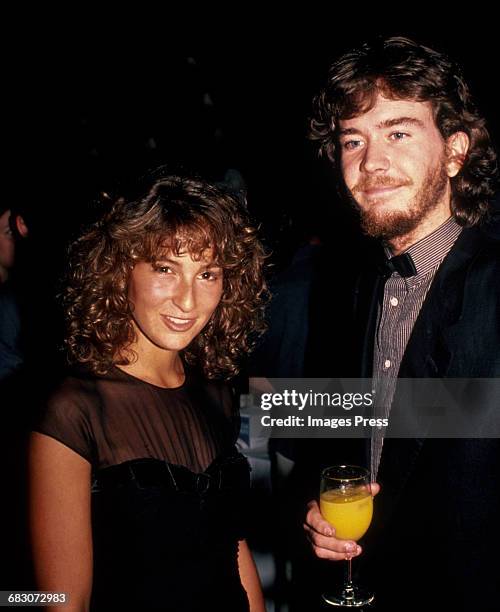 Jennifer Grey and Timothy Hutton circa 1982 in New York City.
