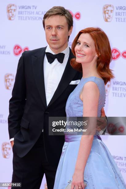 Andrew Buchan and Amy Nuttal attend the Virgin TV BAFTA Television Awards at The Royal Festival Hall on May 14, 2017 in London, England.