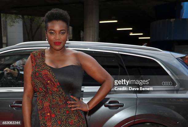 Wunmi Mosaku arrives in an Audi at the BAFTA TV on Sunday 14 May 2017 on May 14, 2017 in London, United Kingdom.