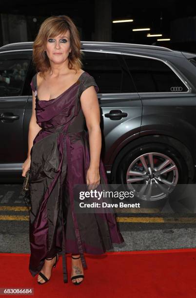 Siobhan Finneran arrives in an Audi at the BAFTA TV on Sunday 14 May 2017 on May 14, 2017 in London, United Kingdom.