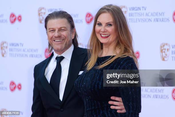 Sean Bean and Ashley Moore attend the Virgin TV BAFTA Television Awards at The Royal Festival Hall on May 14, 2017 in London, England.