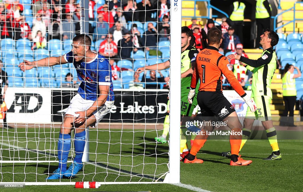 Carlisle United v Exeter City - Sky Bet League Two Play off Semi Final: First Leg