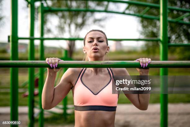 pull-ups exercise - pull up hand stock pictures, royalty-free photos & images