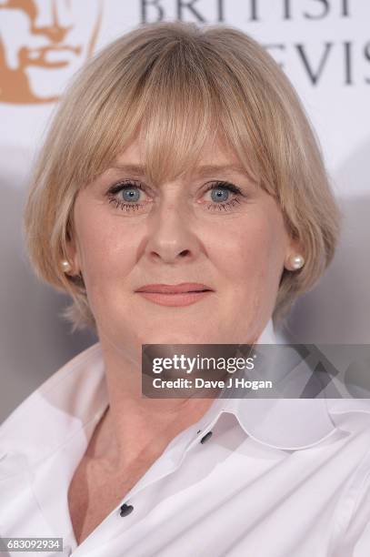 Sarah Lancashire poses in the Winner's room at the Virgin TV BAFTA Television Awards at The Royal Festival Hall on May 14, 2017 in London, England.