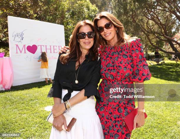 Lyndie Benson and Cindy Crawford attend Mother's Day Weekend Brunch Hosted By Best Buddies Global Ambassador Cindy Crawford And Daughter Kaia Gerber...