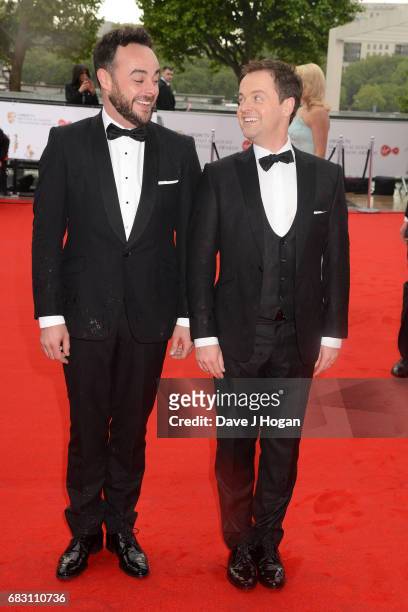 Ant and Dec attend the Virgin TV BAFTA Television Awards at The Royal Festival Hall on May 14, 2017 in London, England.