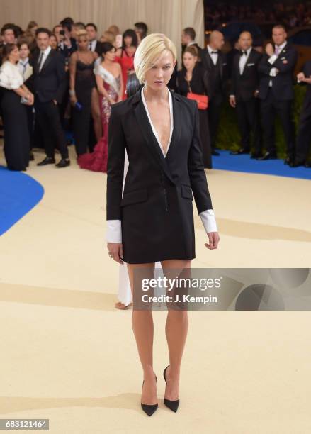 Karlie Kloss attends the "Rei Kawakubo/Comme des Garcons: Art Of The In-Between" Costume Institute Gala at Metropolitan Museum of Art on May 1, 2017...