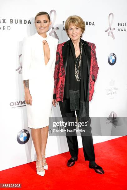 German presenter Sophia Thomalla and Christa Maar attend the Felix Burda Award 2017 at Hotel Adlon on May 14, 2017 in Berlin, Germany.