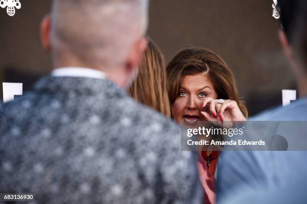 Dance instructor Abby Lee Miller arrives at the premiere screening for E!'s "What Happens At The Abbey" at The Abbey on May 14, 2017 in West...