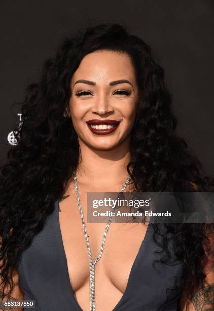 Makeup artist and television personality Brandi J. Andrews arrives at the premiere screening for E!'s "What Happens At The Abbey" at The Abbey on May...