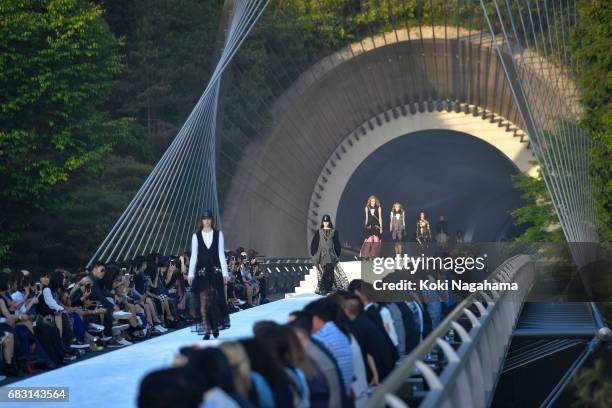 Louis Vuitton Cruise 2018 Show in Kyoto, Japan - Louis Vuitton Fashion Show  at Miho Museum in Japan