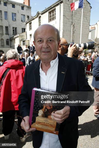 Writer Jean-Francois Carmet receive 'Prix Pierre Perret' during "Journees Nationales du Livre et du Vin"on May 14, 2017 in Saumur, France.