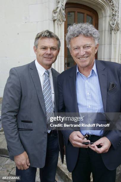 Water Skier Patrice Martin and Journalist Nelson Monfort attend Tribute To Jean-Claude Brialy during "Journees Nationales du Livre et du Vin"on May...
