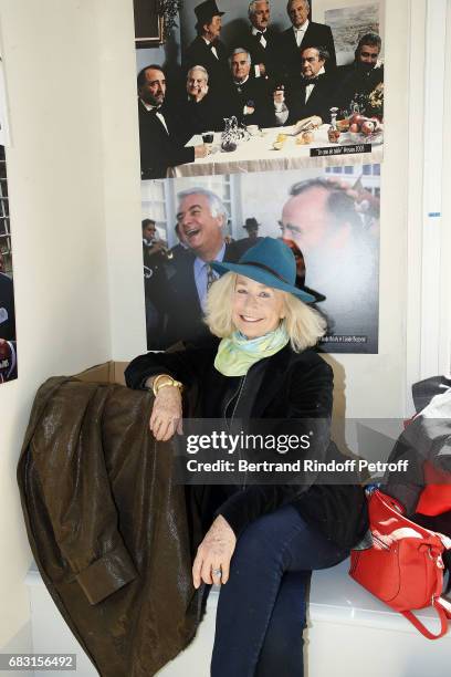 Actress Brigitte Fossey attends Tribute To Jean-Claude Brialy during "Journees Nationales du Livre et du Vin"on May 14, 2017 in Saumur, France.