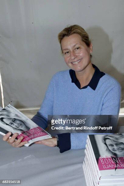 Writer Luana Belmondo attends Tribute To Jean-Claude Brialy during "Journees Nationales du Livre et du Vin"on May 14, 2017 in Saumur, France.