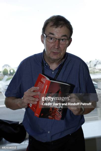 Writer Bernard Lecomte attends Tribute To Jean-Claude Brialy during "Journees Nationales du Livre et du Vin"on May 14, 2017 in Saumur, France.