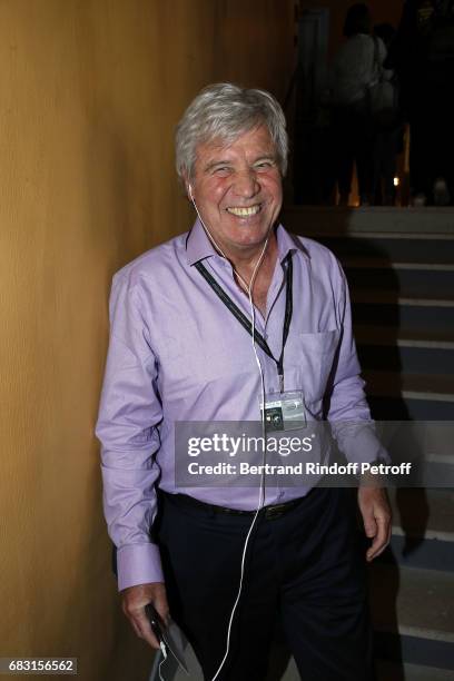Journalist Bruno Masure attends Tribute To Jean-Claude Brialy during "Journees Nationales du Livre et du Vin"on May 14, 2017 in Saumur, France.