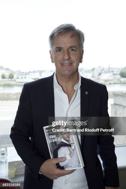 Journalist Bernard de la Villardiere attends Tribute To Jean-Claude Brialy during "Journees Nationales du Livre et du Vin"on May 14, 2017 in Saumur,...