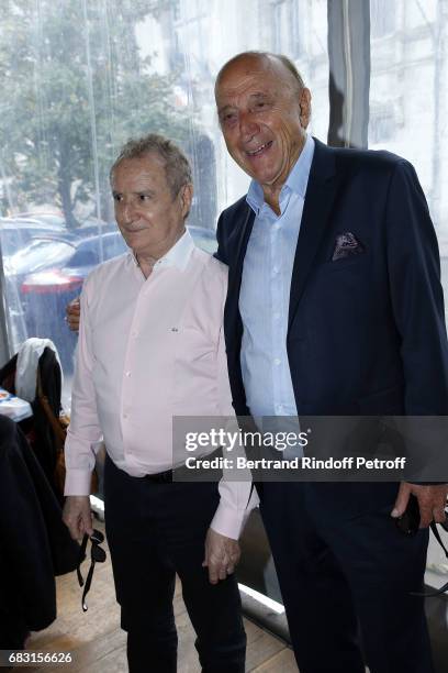Actor Daniel Prevost and Journalist Pierre Bonte attend Tribute To Jean-Claude Brialy during "Journees Nationales du Livre et du Vin"on May 14, 2017...