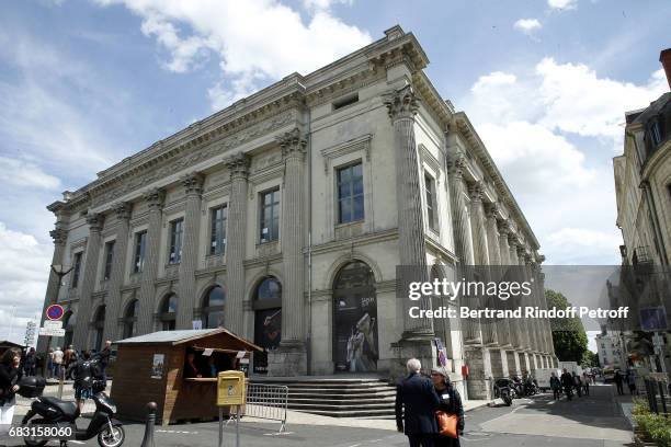 View of Theater of Saumur during Tribute To Jean-Claude Brialy during "Journees Nationales du Livre et du Vin"on May 14, 2017 in Saumur, France.