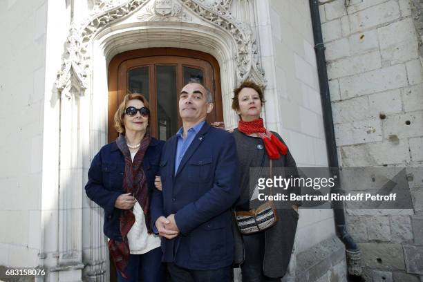 Aurore Chabrol, Thomas Chabrol and Cecile Maistre attend Tribute To Jean-Claude Brialy during "Journees Nationales du Livre et du Vin"on May 14, 2017...