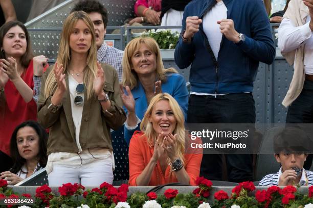 Carolina Cerezuela Celebrity Sightings attends the final Rafa Nadal at the Mutua Madrid Open tennis tournament held at the Magic Box in Madrid,...