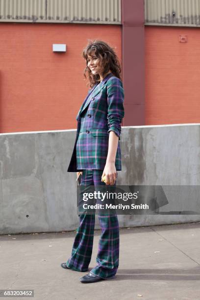 Model Georgia Fowler during Mercedes-Benz Fashion Week Resort 18 Collections at Carriageworks on May 15, 2017 in Sydney, Australia.